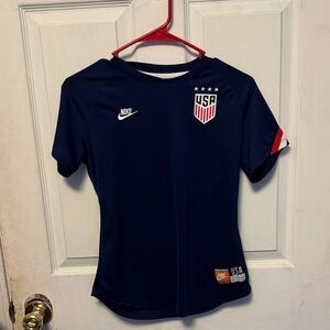 Nike Kids Navy Blue USA Soccer Shirt